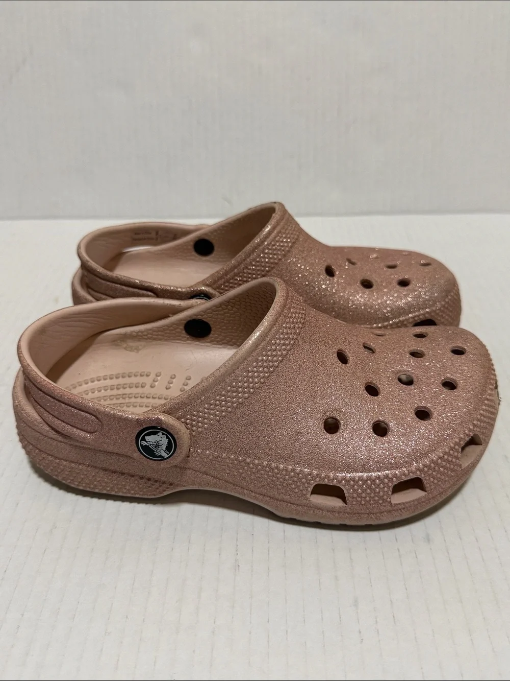Kids Classic Glitter Crocs Sandals - Kids Juniors Size 1